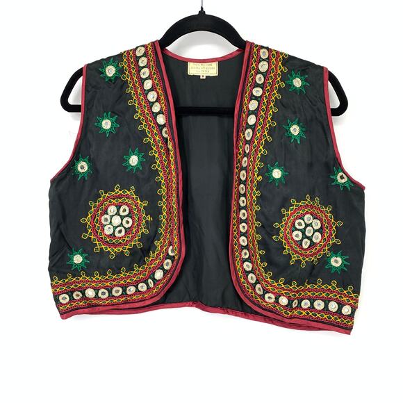 Unbranded Women's Size M Embroidered Banjara Kutch Jacket Sleeveless Multicolor - Picture 1 of 5